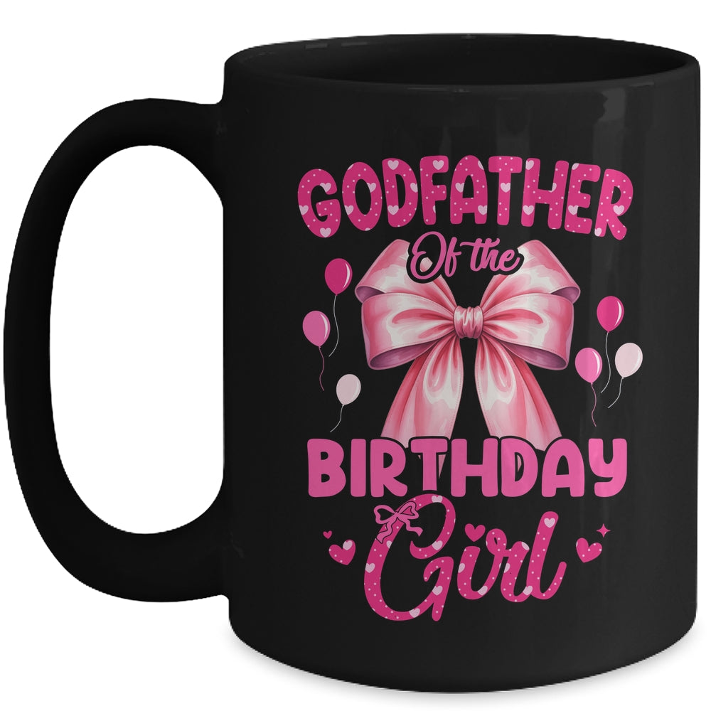 Godfather Of The Birthday Girl Coquette Bow Matching Family Mug | teecentury