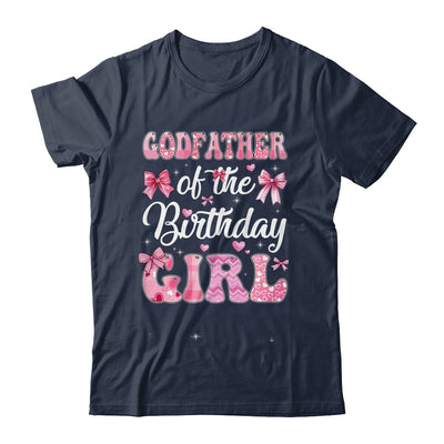 Godfather Of The Birthday Girl Family Pink Coquette Bow Shirt & Hoodie | teecentury