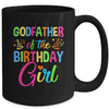 Godfather Of The Birthday Girl Glows Retro 80's Party Family Mug | teecentury