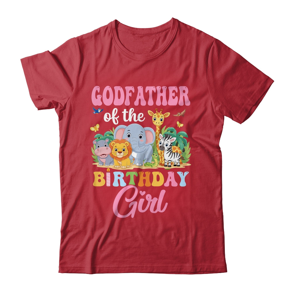 Godfather Of The Birthday Girl Kids Safari Jungle Animal Shirt & Hoodie | teecentury