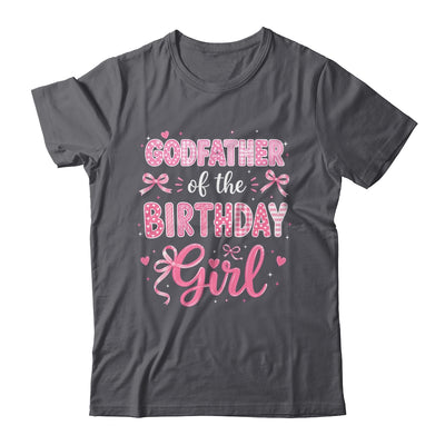 Godfather Of The Birthday Girl Matching Pink Coquette Bow Shirt & Hoodie | teecentury