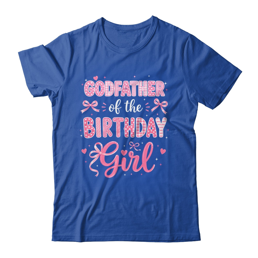 Godfather Of The Birthday Girl Matching Pink Coquette Bow Shirt & Hoodie | teecentury