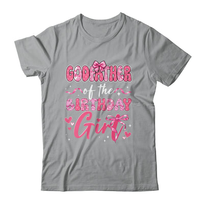 Godfather Of The Birthday Girl Pink Coquette Bow Family Shirt & Hoodie | teecentury
