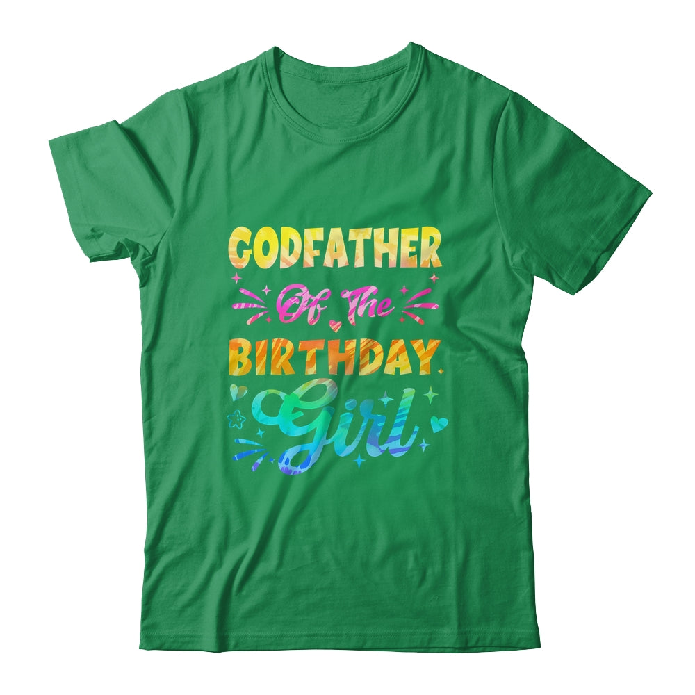Godfather Of The Birthday Girl Tie Dye 1st Birthday Family Shirt & Hoodie | teecentury