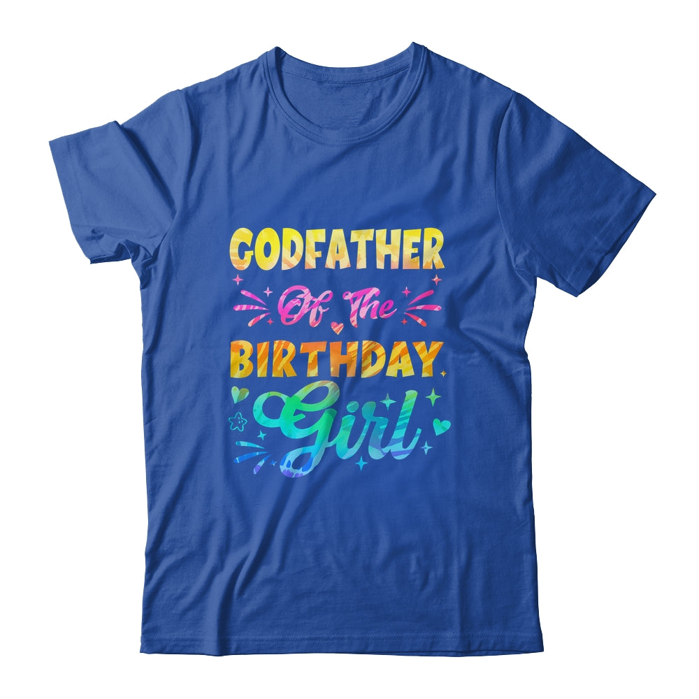 Godfather Of The Birthday Girl Tie Dye 1st Birthday Family Shirt & Hoodie | teecentury
