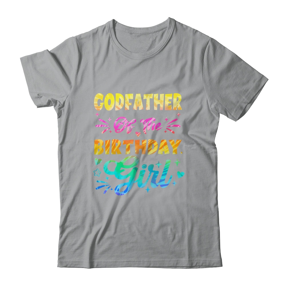 Godfather Of The Birthday Girl Tie Dye 1st Birthday Family Shirt & Hoodie | teecentury