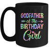 Godfather Of The Birthday Girl Tie Dye 1st Birthday Girl Mug | teecentury