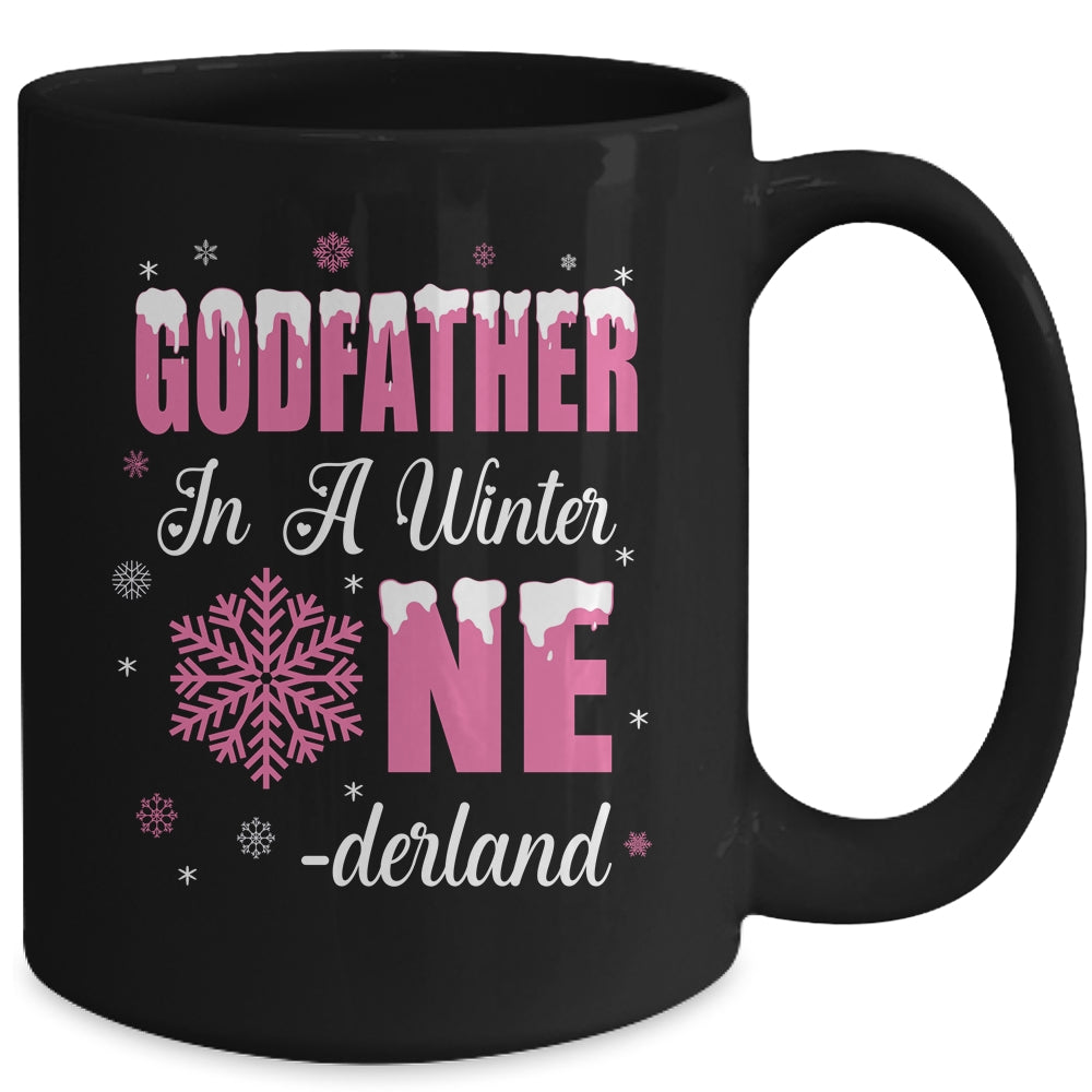 Godfather Of The Birthday Girl Winter Onederland 1st Birthday Mug | teecentury