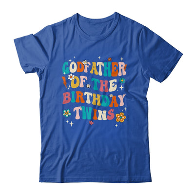Godfather Of The Birthday Twins Boys Girls Party Retro Bday Shirt & Hoodie | teecentury