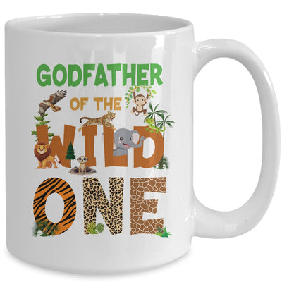 Godfather Of The Birthday Wild One Safari Birthday Boy Family Mug | teecentury