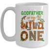 Godfather Of The Birthday Wild One Safari Birthday Boy Family Mug | teecentury