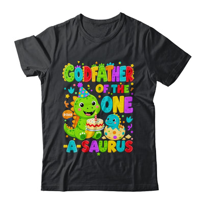 Godfather Of The One-A-Saurus 1St Birthday Boy T-Rex Dinosaur Shirt & Hoodie | teecentury