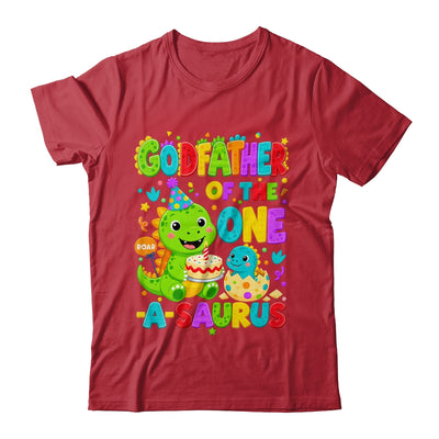 Godfather Of The One-A-Saurus 1St Birthday Boy T-Rex Dinosaur Shirt & Hoodie | teecentury