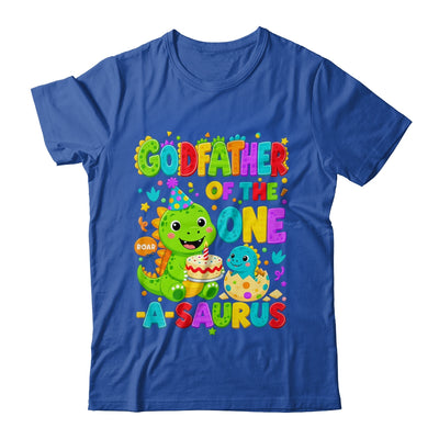 Godfather Of The One-A-Saurus 1St Birthday Boy T-Rex Dinosaur Shirt & Hoodie | teecentury