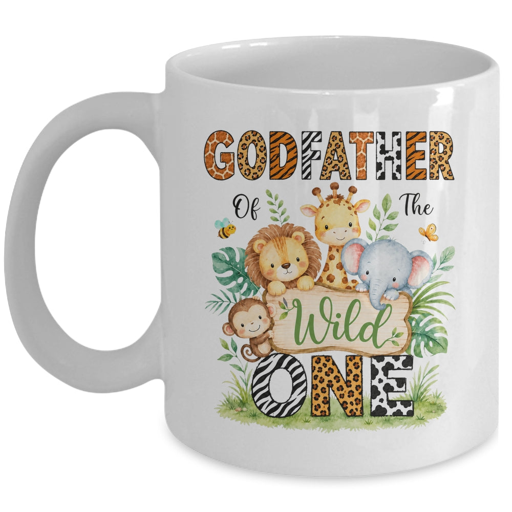 Godfather Of The Wild One First Birthday Boy Jungle Safari Mug | teecentury