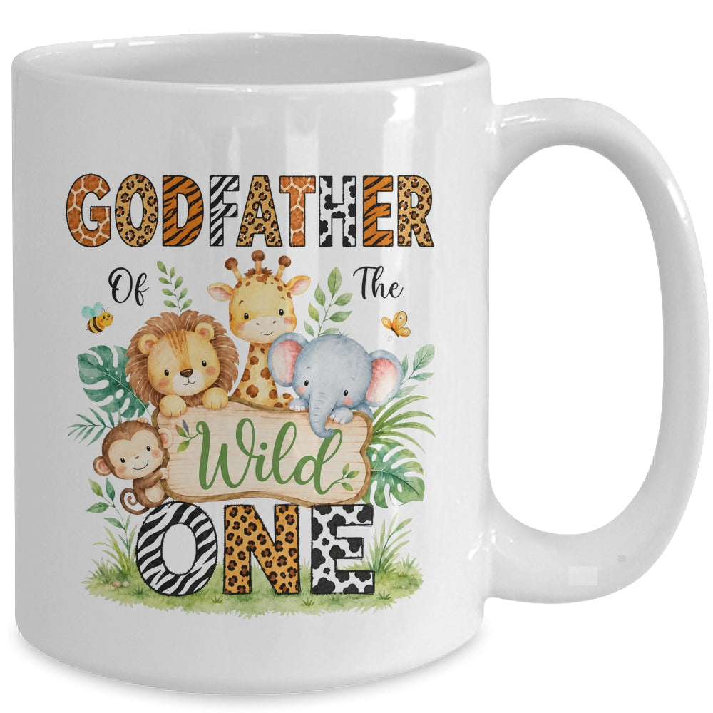 Godfather Of The Wild One First Birthday Boy Jungle Safari Mug | teecentury