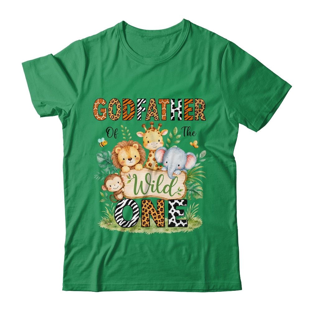 Godfather Of The Wild One First Birthday Boy Jungle Safari Shirt & Hoodie | teecentury