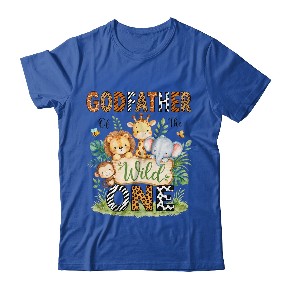 Godfather Of The Wild One First Birthday Boy Jungle Safari Shirt & Hoodie | teecentury