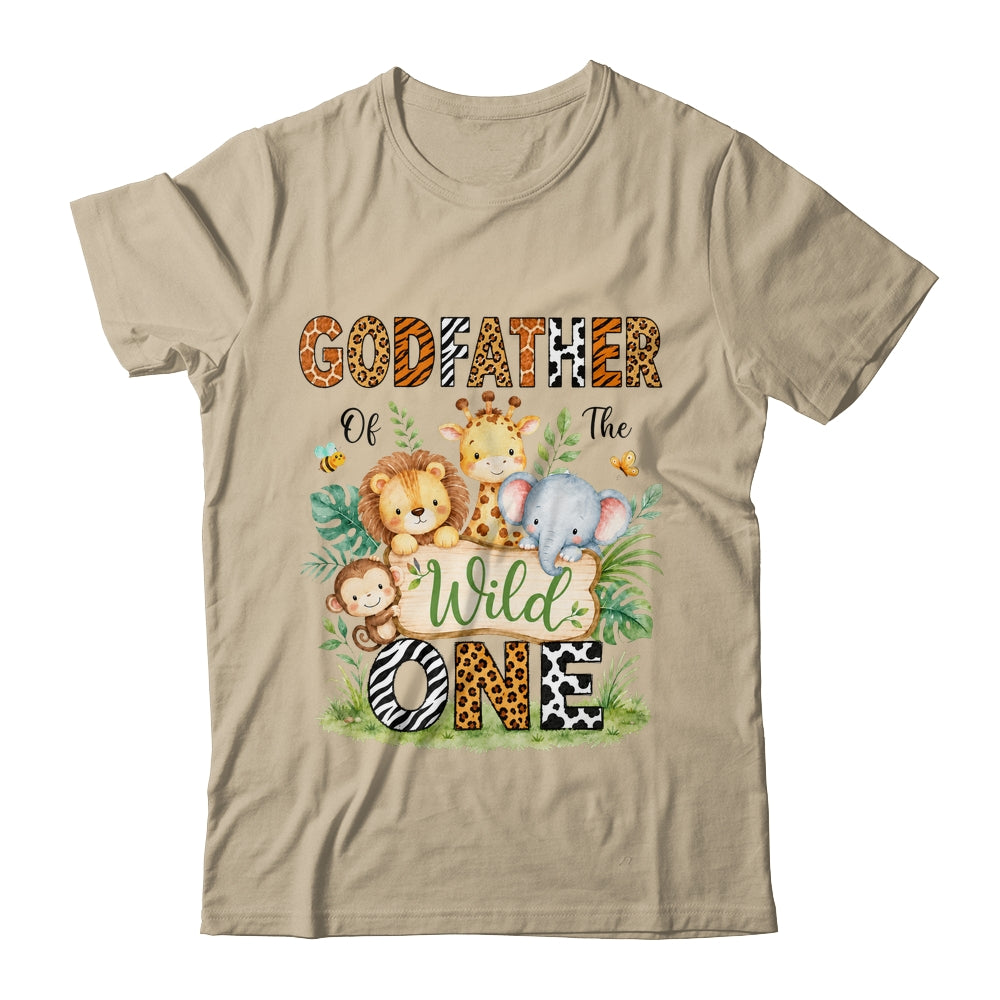 Godfather Of The Wild One First Birthday Boy Jungle Safari Shirt & Hoodie | teecentury