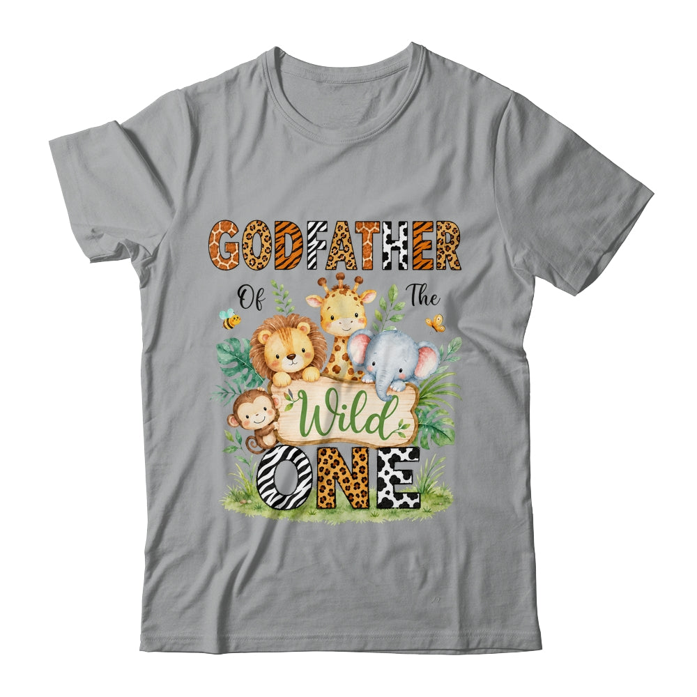 Godfather Of The Wild One First Birthday Boy Jungle Safari Shirt & Hoodie | teecentury