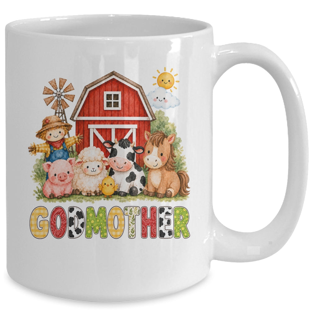 Godmother Farm Cow 1St Birthday Girl Boy Matching Family Mug | teecentury