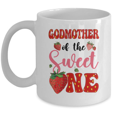 Godmother Of Sweet One Strawberry Frist 1st Birthday Girl Mug | teecentury