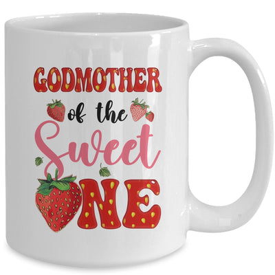 Godmother Of Sweet One Strawberry Frist 1st Birthday Girl Mug | teecentury