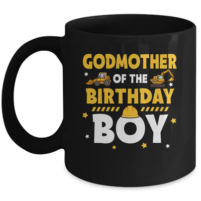 Godmother Of The Birthday Boy Construction Worker Party Mug | teecentury