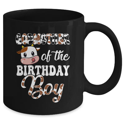 Godmother Of The Birthday Boy Cow Farm 1st Birthday Boy Mug | teecentury