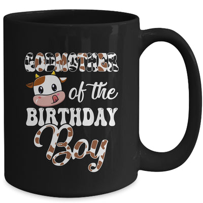 Godmother Of The Birthday Boy Cow Farm 1st Birthday Boy Mug | teecentury