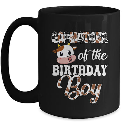 Godmother Of The Birthday Boy Cow Farm 1st Birthday Boy Mug | teecentury