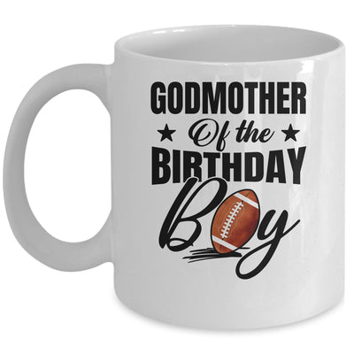 Godmother Of The Birthday Boy Football 1st Birthday Party Mug | teecentury