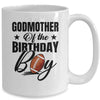 Godmother Of The Birthday Boy Football 1st Birthday Party Mug | teecentury