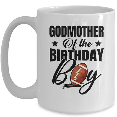 Godmother Of The Birthday Boy Football 1st Birthday Party Mug | teecentury