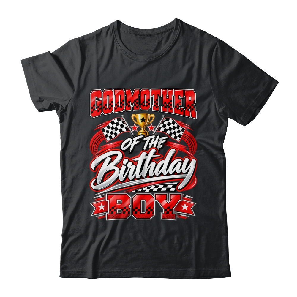 Godmother Of The Birthday Boy Race Car Family Pit Crew Shirt & Hoodie | teecentury