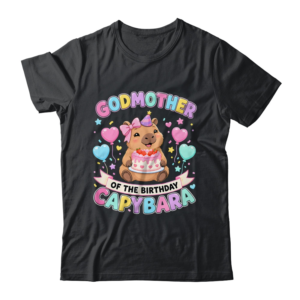 Godmother Of The Birthday Capybara Birthday Girl Family Shirt & Hoodie | teecentury