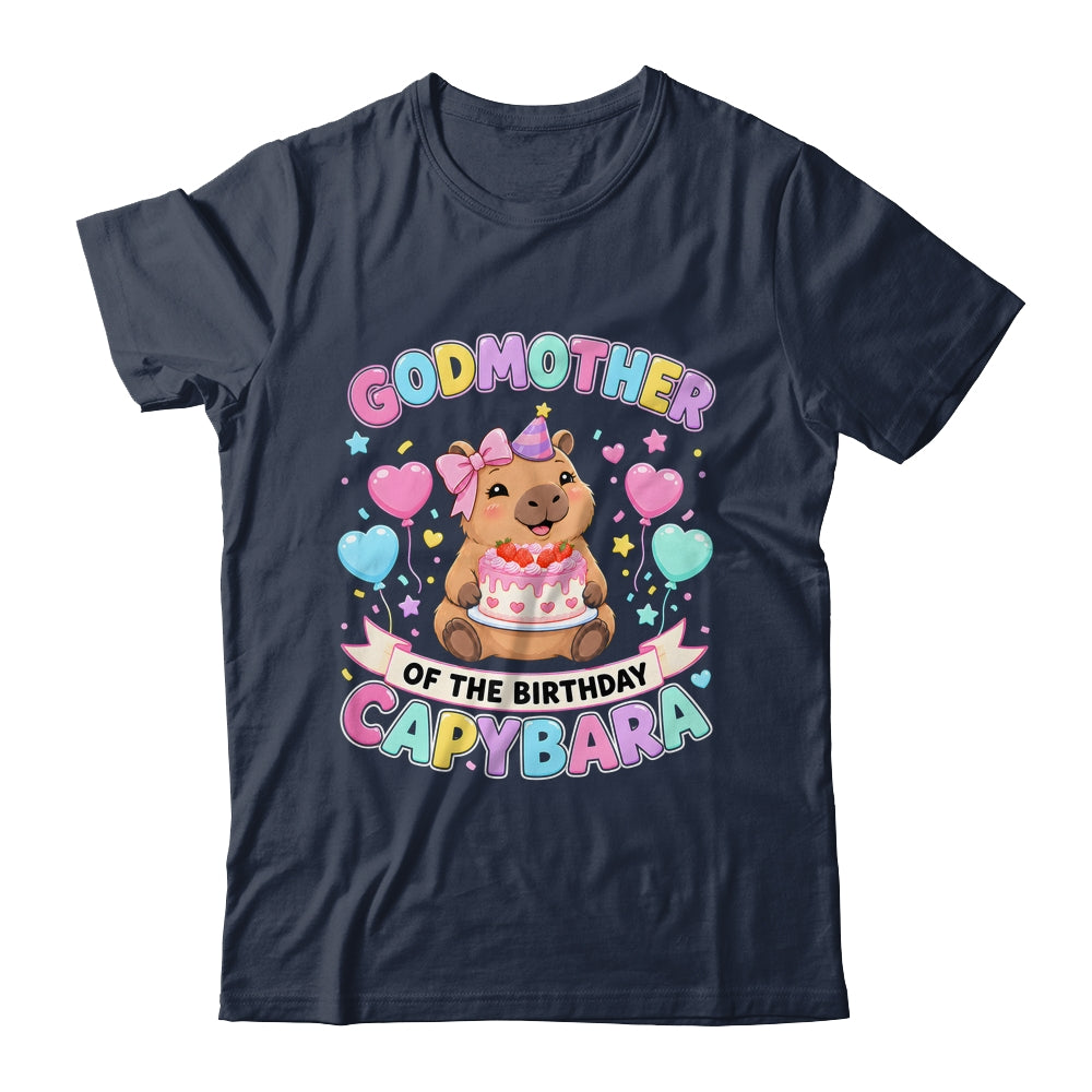 Godmother Of The Birthday Capybara Birthday Girl Family Shirt & Hoodie | teecentury