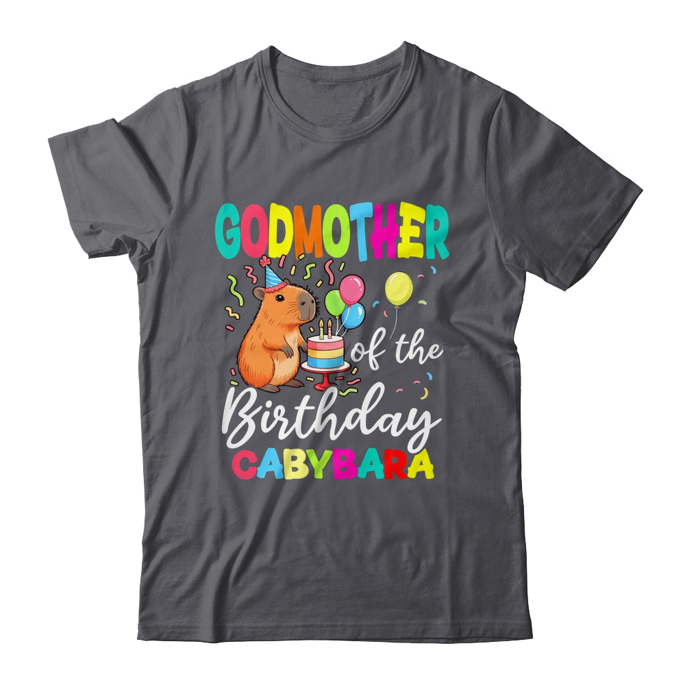 Godmother Of The Birthday Capybara Girl Bday Party Family Shirt & Hoodie | teecentury
