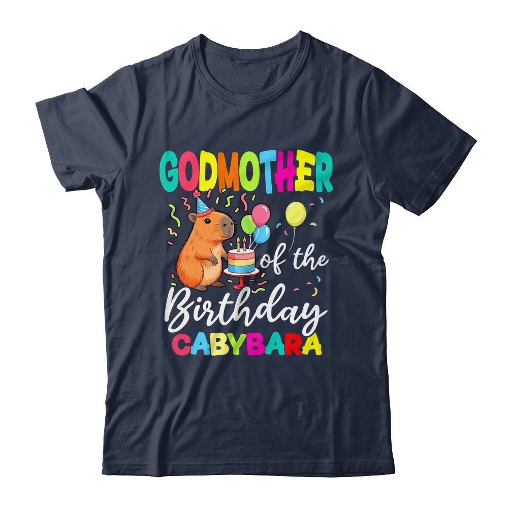 Godmother Of The Birthday Capybara Girl Bday Party Family Shirt & Hoodie | teecentury