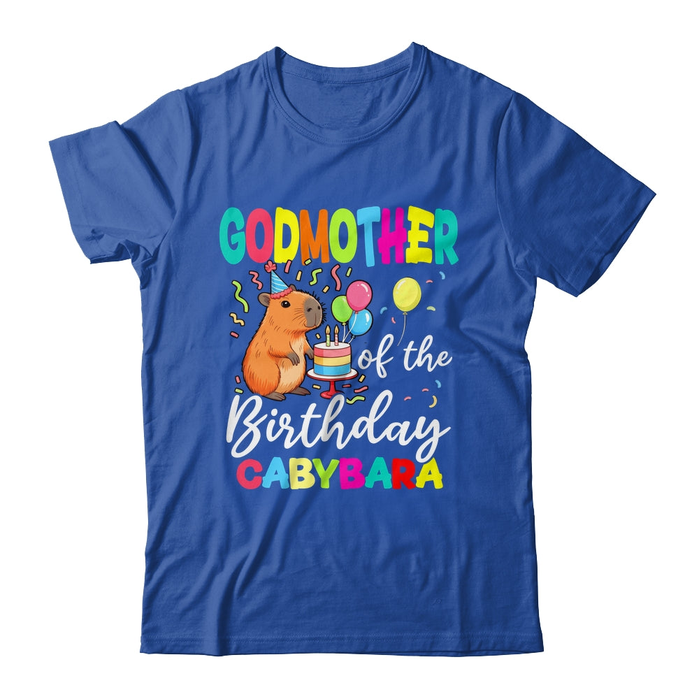 Godmother Of The Birthday Capybara Girl Bday Party Family Shirt & Hoodie | teecentury