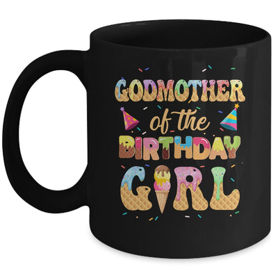 Godmother Of The Birthday Girl 1st Ice Cream Party Family Mug | teecentury