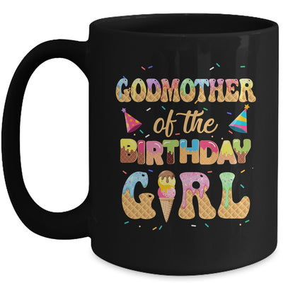 Godmother Of The Birthday Girl 1st Ice Cream Party Family Mug | teecentury