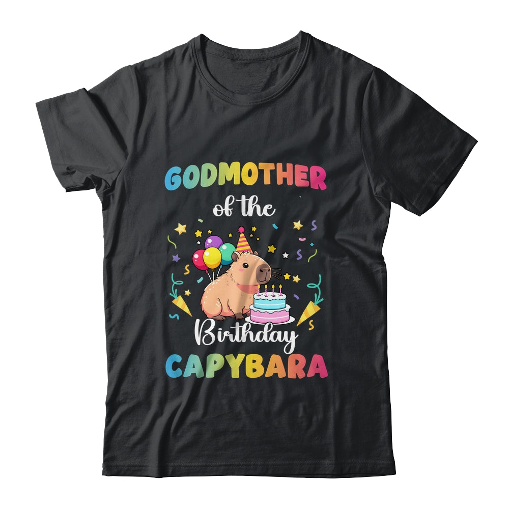 Godmother Of The Birthday Girl Capybara Bday Party Family Shirt & Hoodie | teecentury