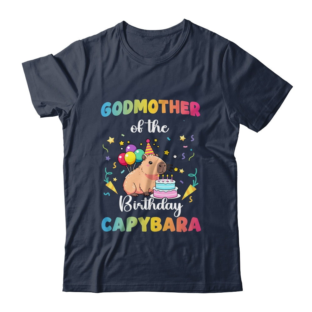 Godmother Of The Birthday Girl Capybara Bday Party Family Shirt & Hoodie | teecentury