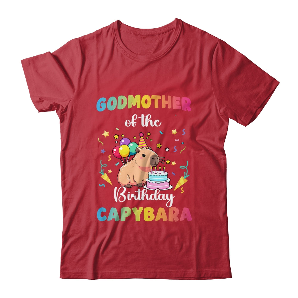 Godmother Of The Birthday Girl Capybara Bday Party Family Shirt & Hoodie | teecentury