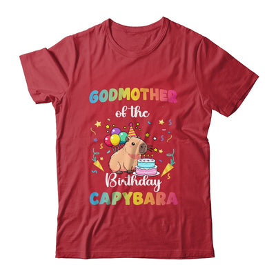 Godmother Of The Birthday Girl Capybara Bday Party Family Shirt & Hoodie | teecentury