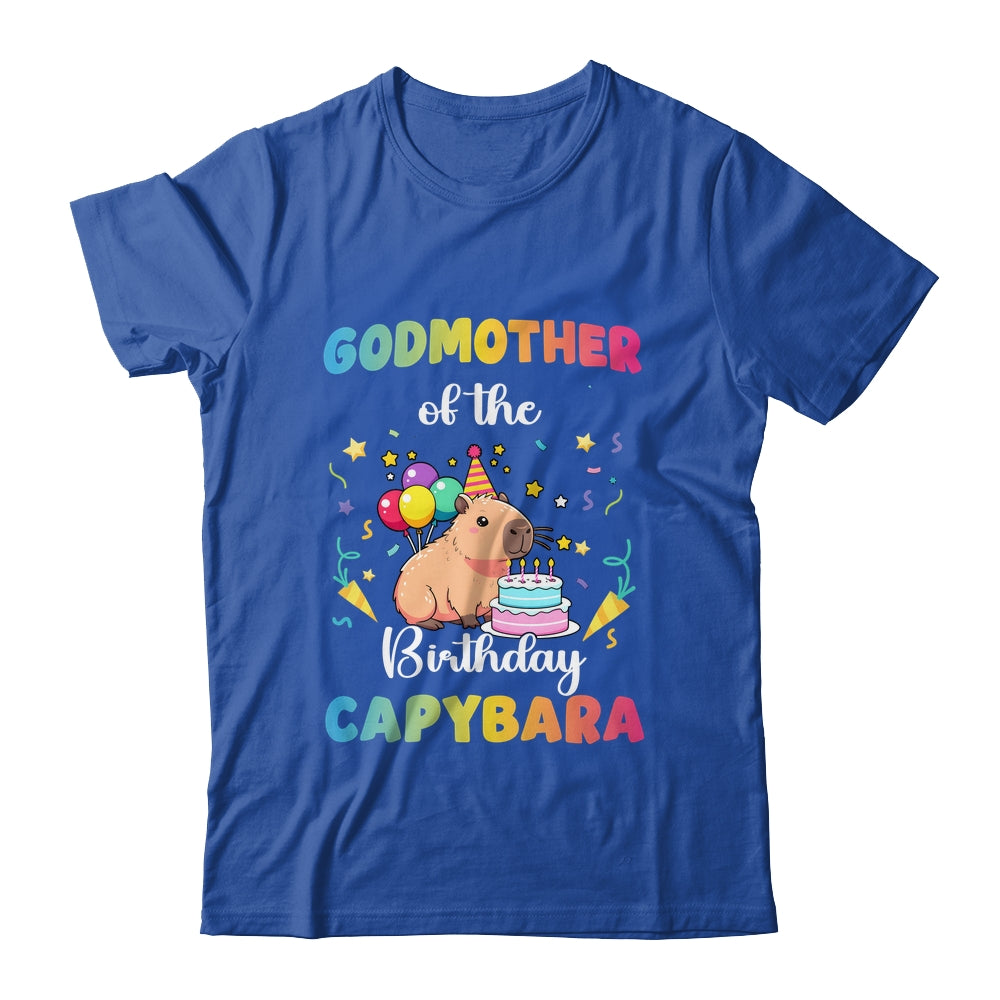 Godmother Of The Birthday Girl Capybara Bday Party Family Shirt & Hoodie | teecentury