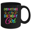 Godmother Of The Birthday Girl Glows Retro 80's Party Family Mug | teecentury