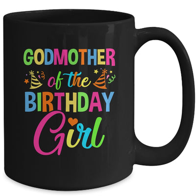 Godmother Of The Birthday Girl Glows Retro 80's Party Family Mug | teecentury