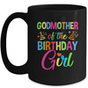 Godmother Of The Birthday Girl Glows Retro 80's Party Family Mug | teecentury